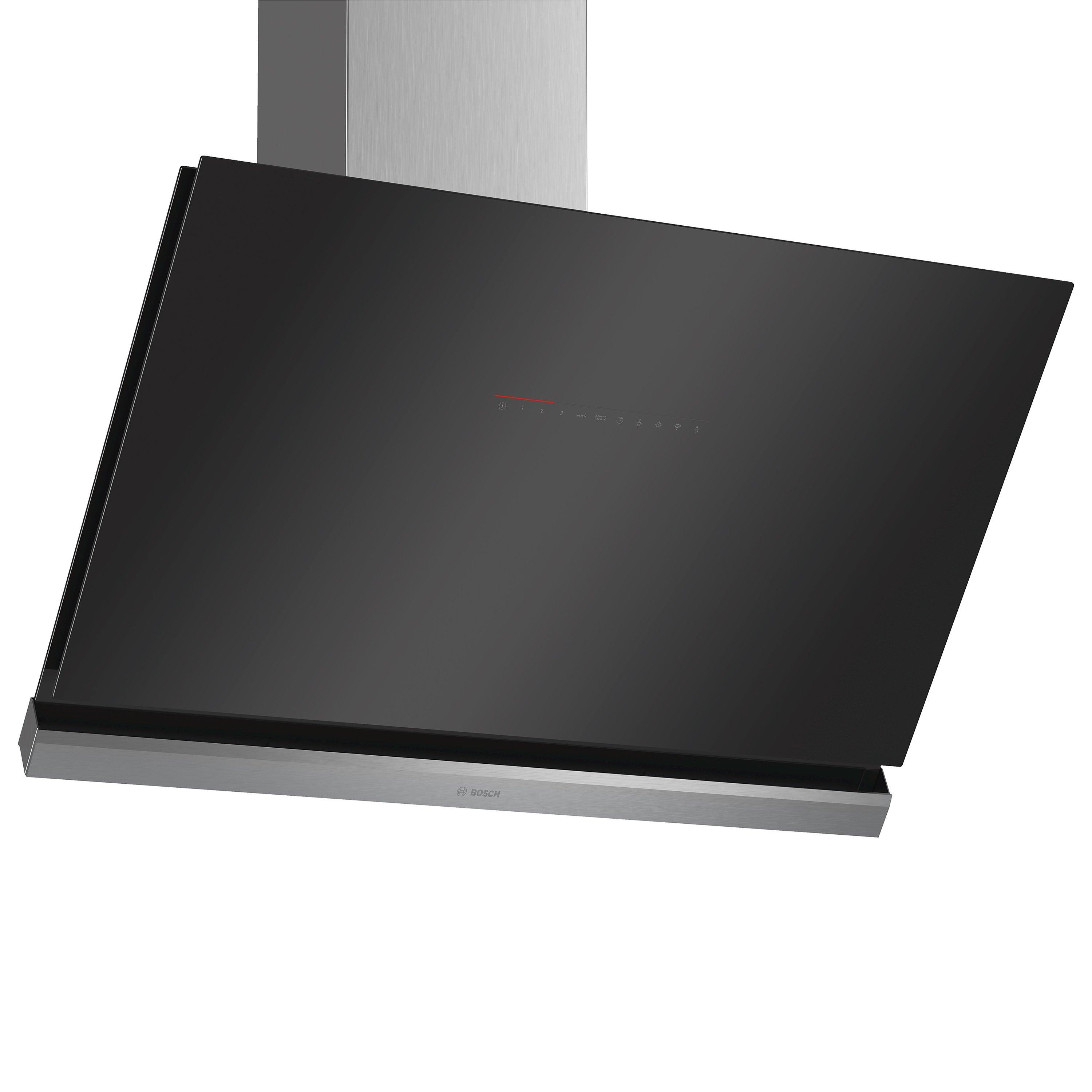 Bosch DWK98PR60B Angled Chimney Cooker Hood, Black