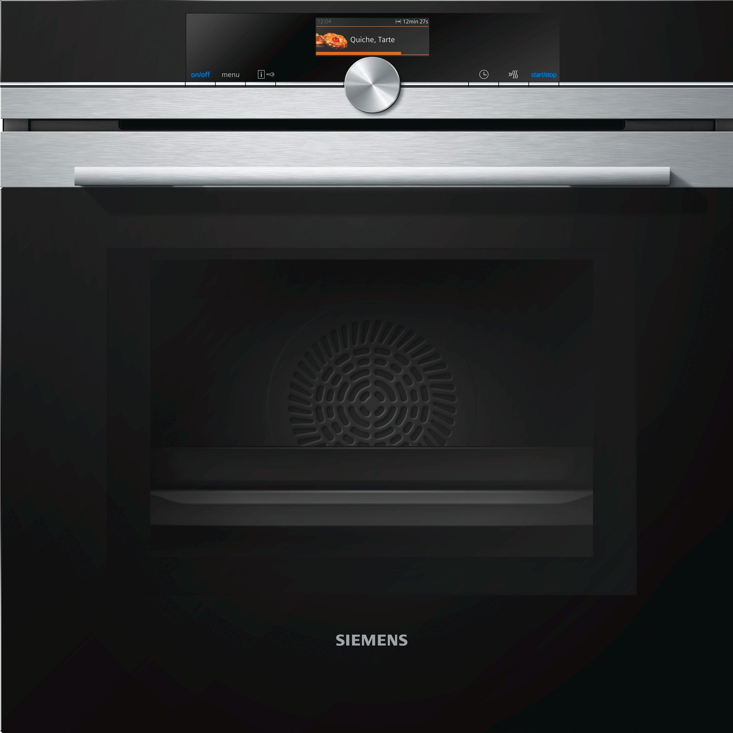 Siemens HM656GNS6B Built-In Single Oven with Microwave, Stainless Steel/Black