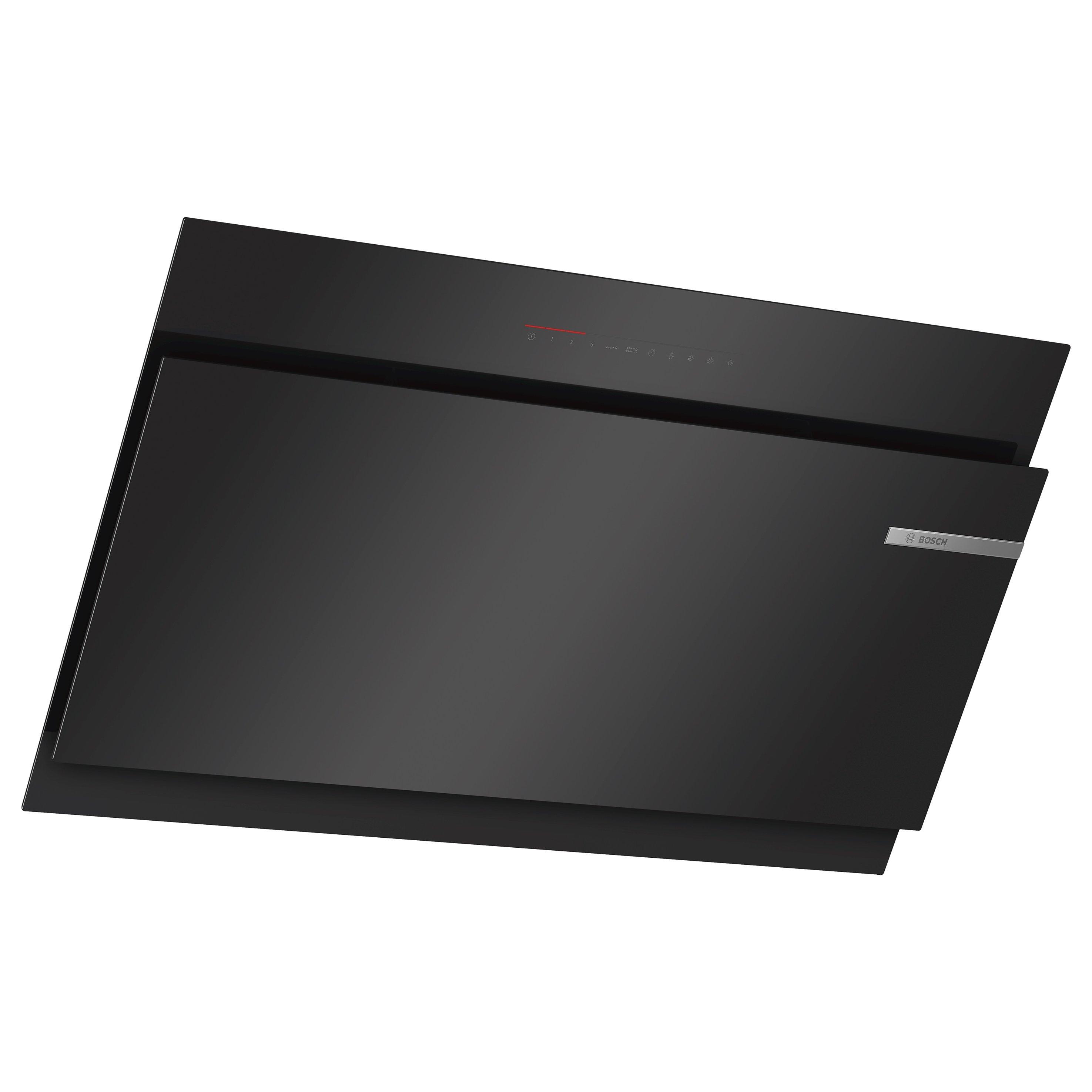 Bosch DWK97JQ60B 90cm Angled Chimney Cooker Hood, A Energy Rating, Black
