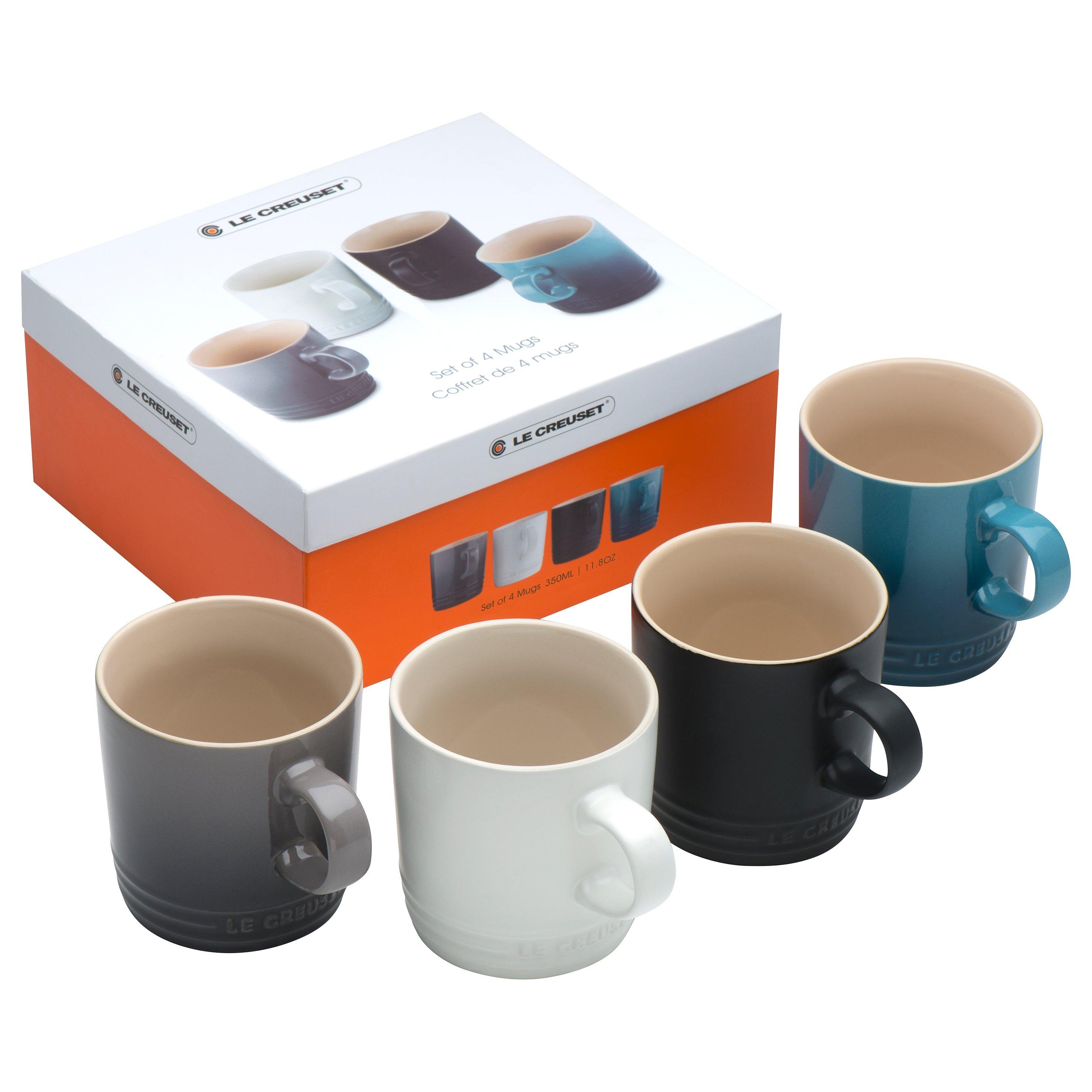Le Creuset Stoneware Mugs, Taste of the City, Set of 4