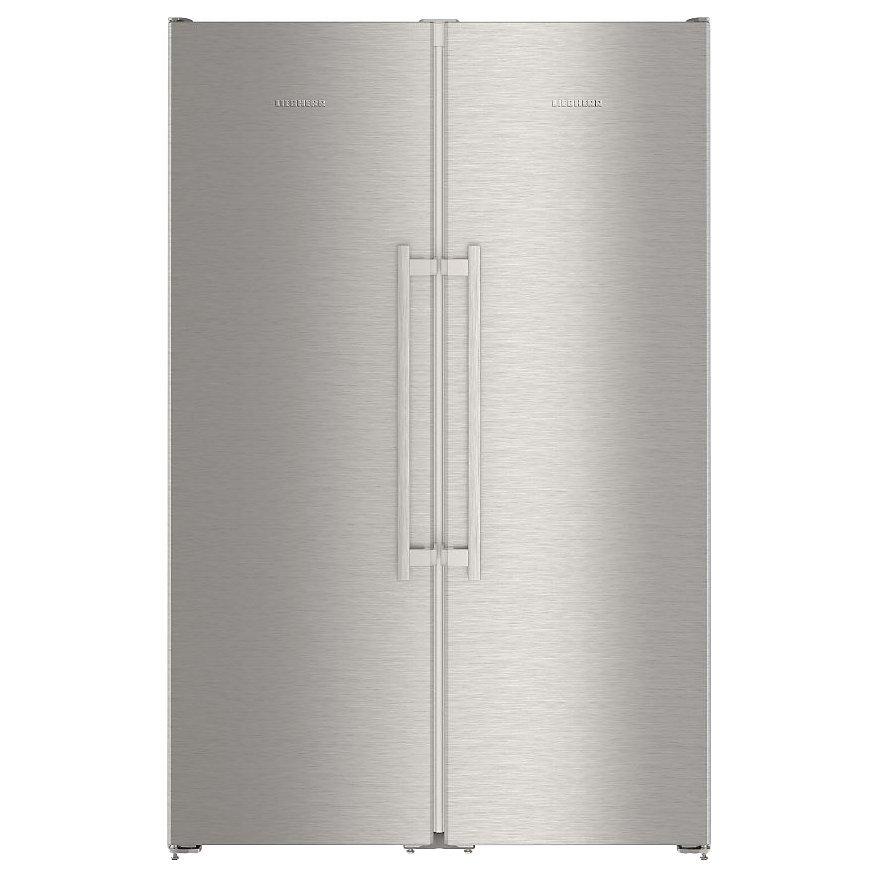 Liebherr SBSEF7242 American Style Fridge Freezer, A+ Energy Rating, 121cm Wide, Steel