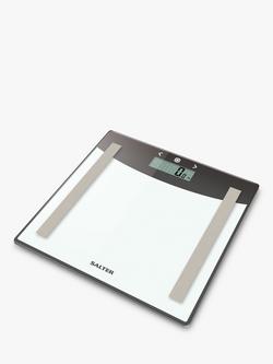 Salter Body Analyser Bathroom Scale, Glass - view 2, Clear