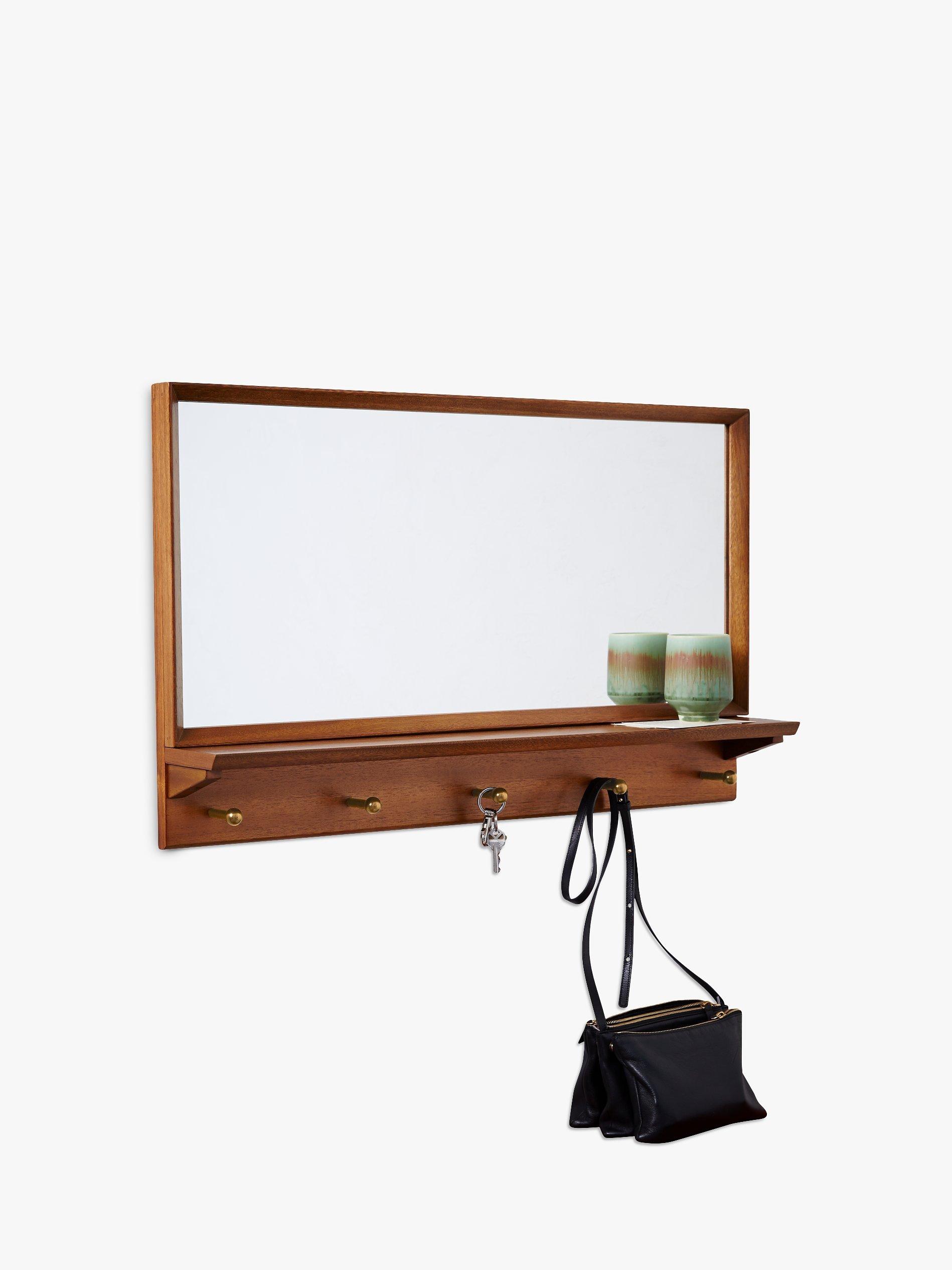 west elm Mid-Century Entryway Wood Mirror, Pecan