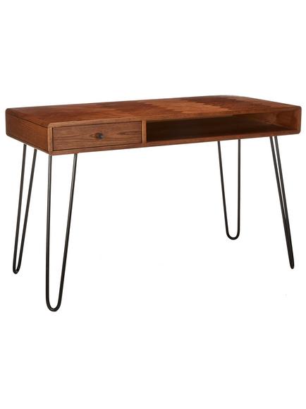 John Lewis Hairpin Desk, Dark Oak