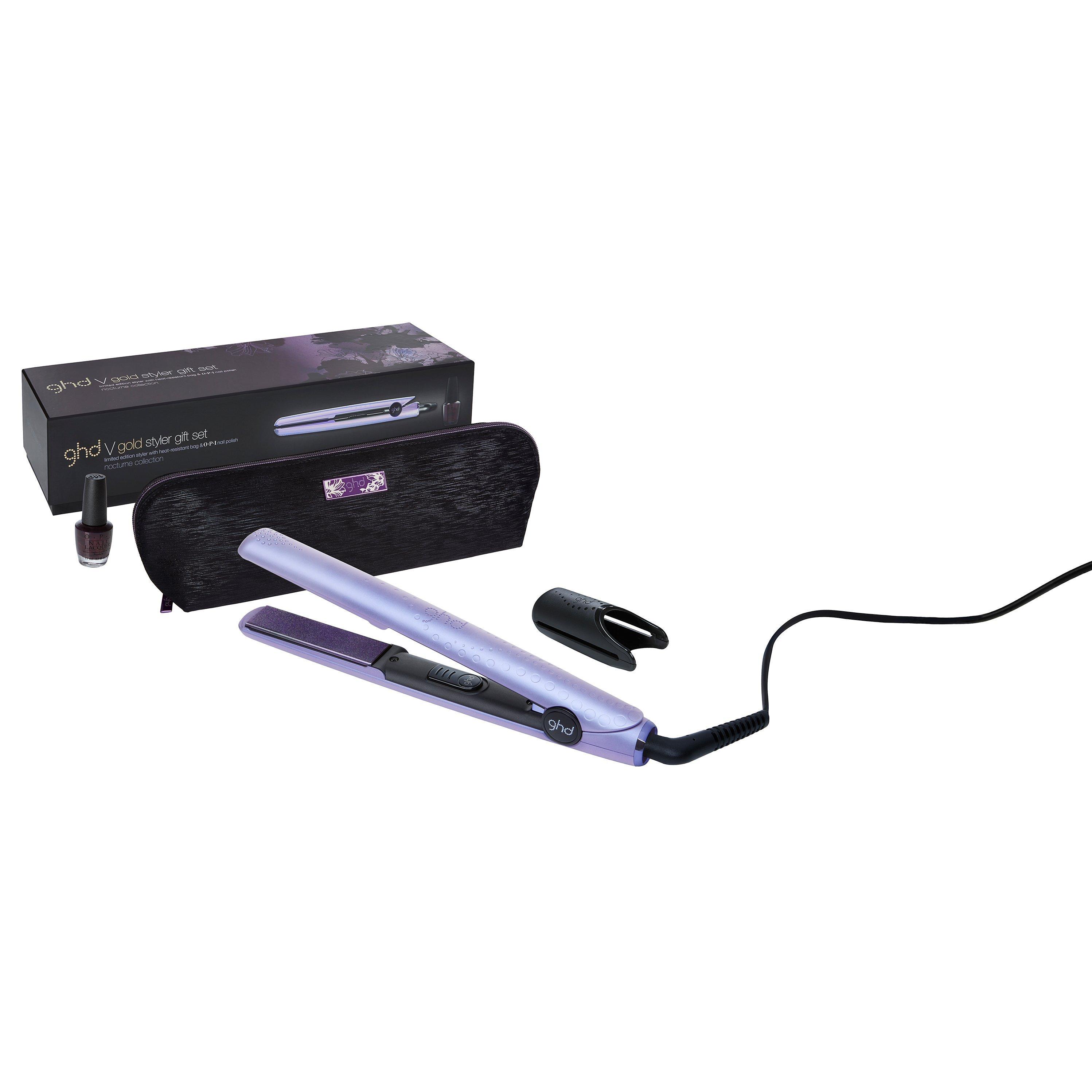 ghd V Gold Limited Edition Nocturne Straighteners Gift Set, Purple
