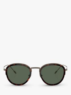 Giorgio Armani AR6068 Men's Frames of Life Round Sunglasses - view 2, Tortoise/Grey