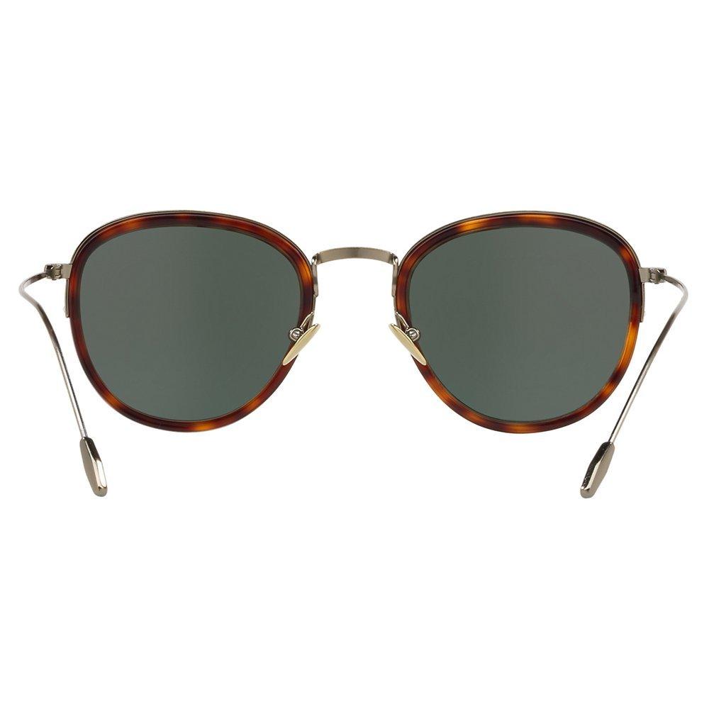 Product image 7 of 11, which shows Giorgio Armani AR6068 Men's Frames of Life Round Sunglasses, Tortoise/Grey