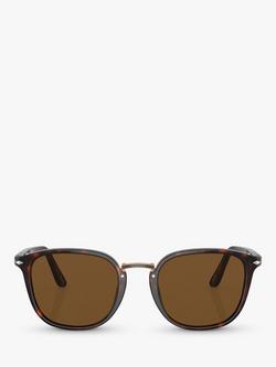 Persol PO3186S Polarised Square Sunglasses - view 2, Brown