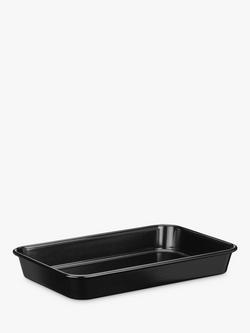 John Lewis Professional Non-Stick Brownie Tin, L29cm, Black