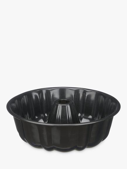 John Lewis Professional Non-Stick Savarin Cake Tin, Dia.23cm, Black