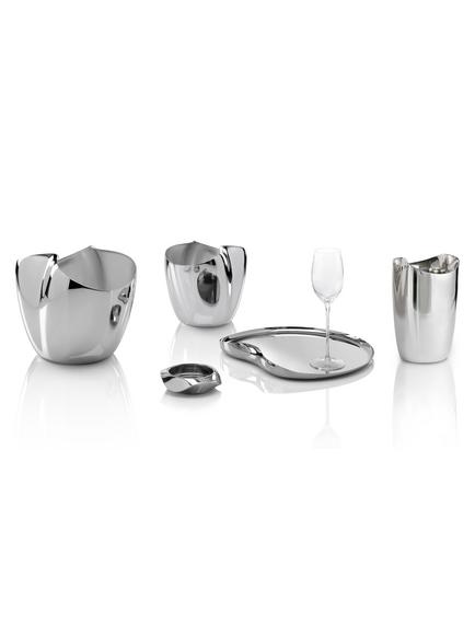 Robert Welch Drift Double Wall Wine Cooler, Stainless Steel - view 2, Stainless Steel