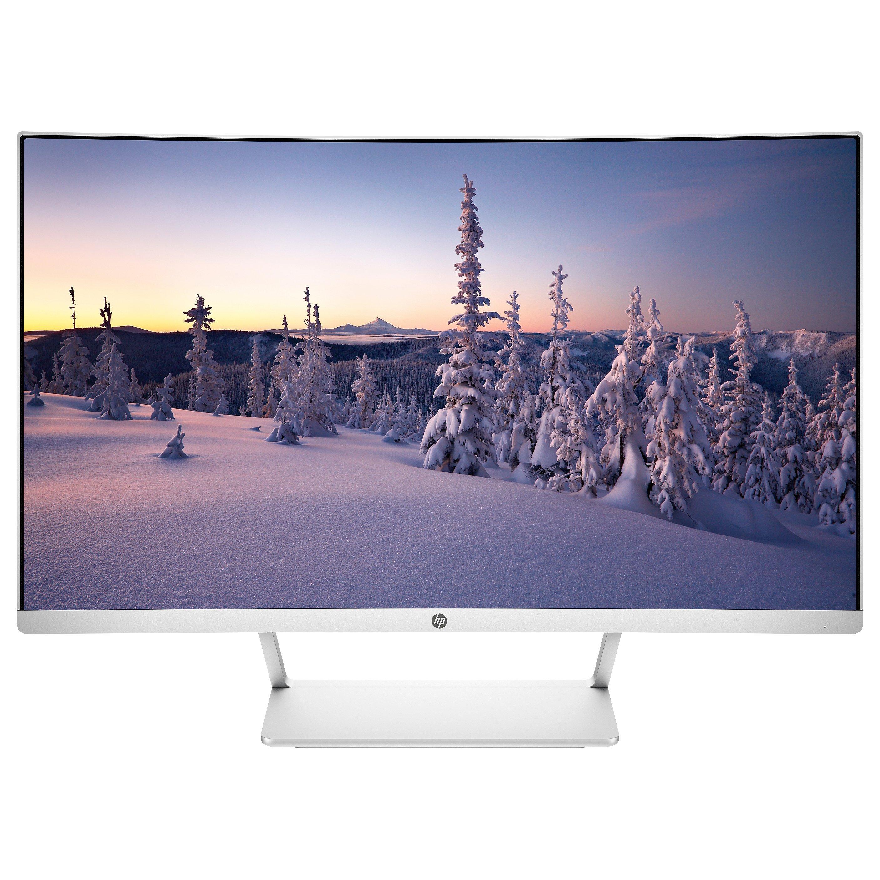 HP Curved, Full HD, LED Monitor, 27”, White/Silver
