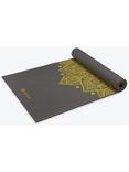 Gaiam Premium Citron Sundial 6mm Yoga Mat, Grey/Citron