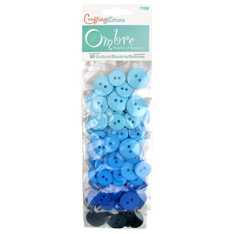 Blumenthal Ombre Craft Buttons, Pack of 90