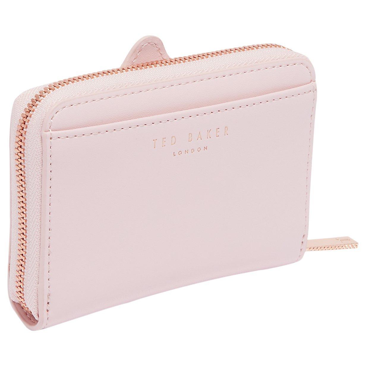 Ted Baker Danyela Leather French Bulldog Zipped Purse Pink
