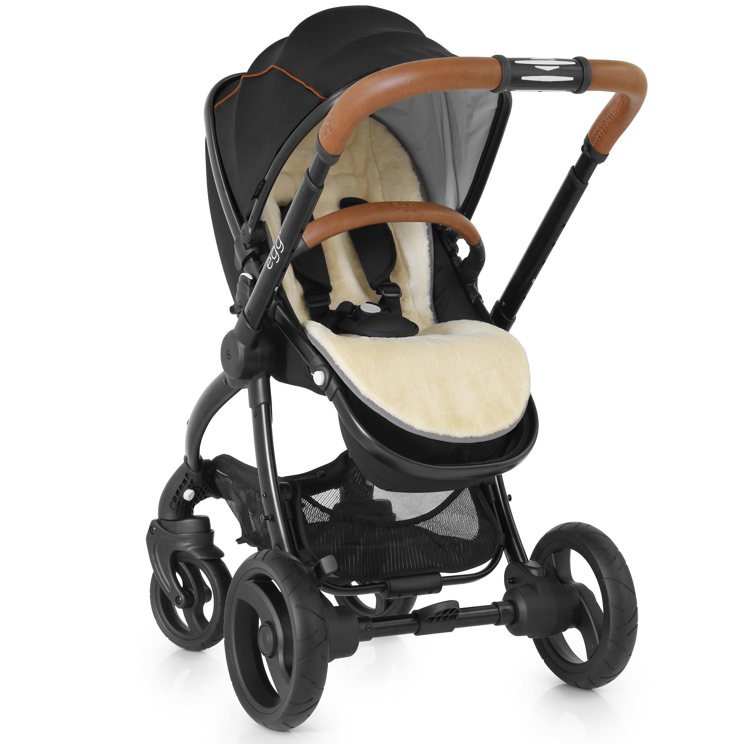 egg Stroller Base and Seat with Fleece Liner Espresso