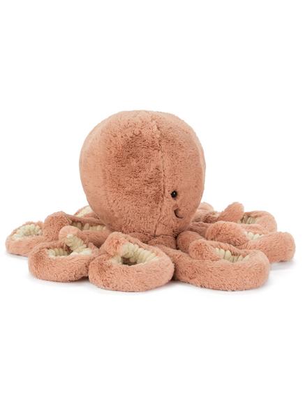 Jellycat Odell Octopus Soft Toy, Peach, Peach