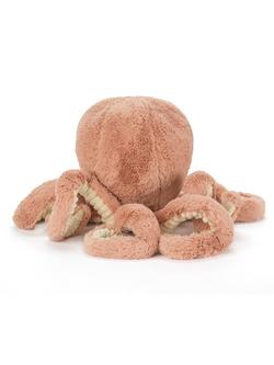Jellycat Odell Octopus Soft Toy, Peach - view 2, Peach