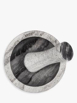 John Lewis Marble Pestle & Mortar, 14cm, Grey - view 2, 