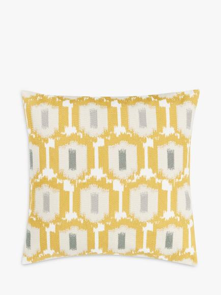 John Lewis Agra Cushion, Saffron