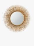 John Lewis Rajasthan Round Mirror, 87cm, Gold