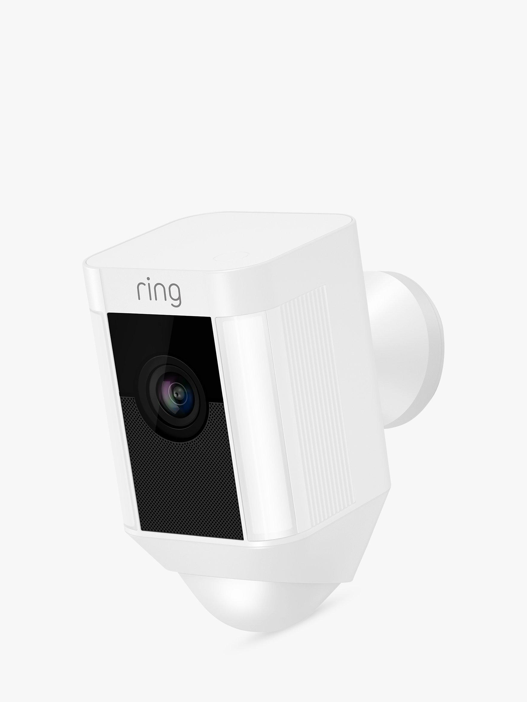 Ring Spotlight Cam Smart Security Camera with Built-in Wi-Fi & Siren Alarm, Wired