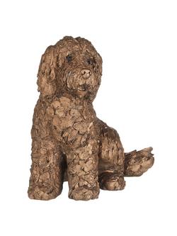 Frith Sculpture Lucy Cockapoo Dog by Adrian Tinsley, H20cm, Bronze - view 2, Bronze