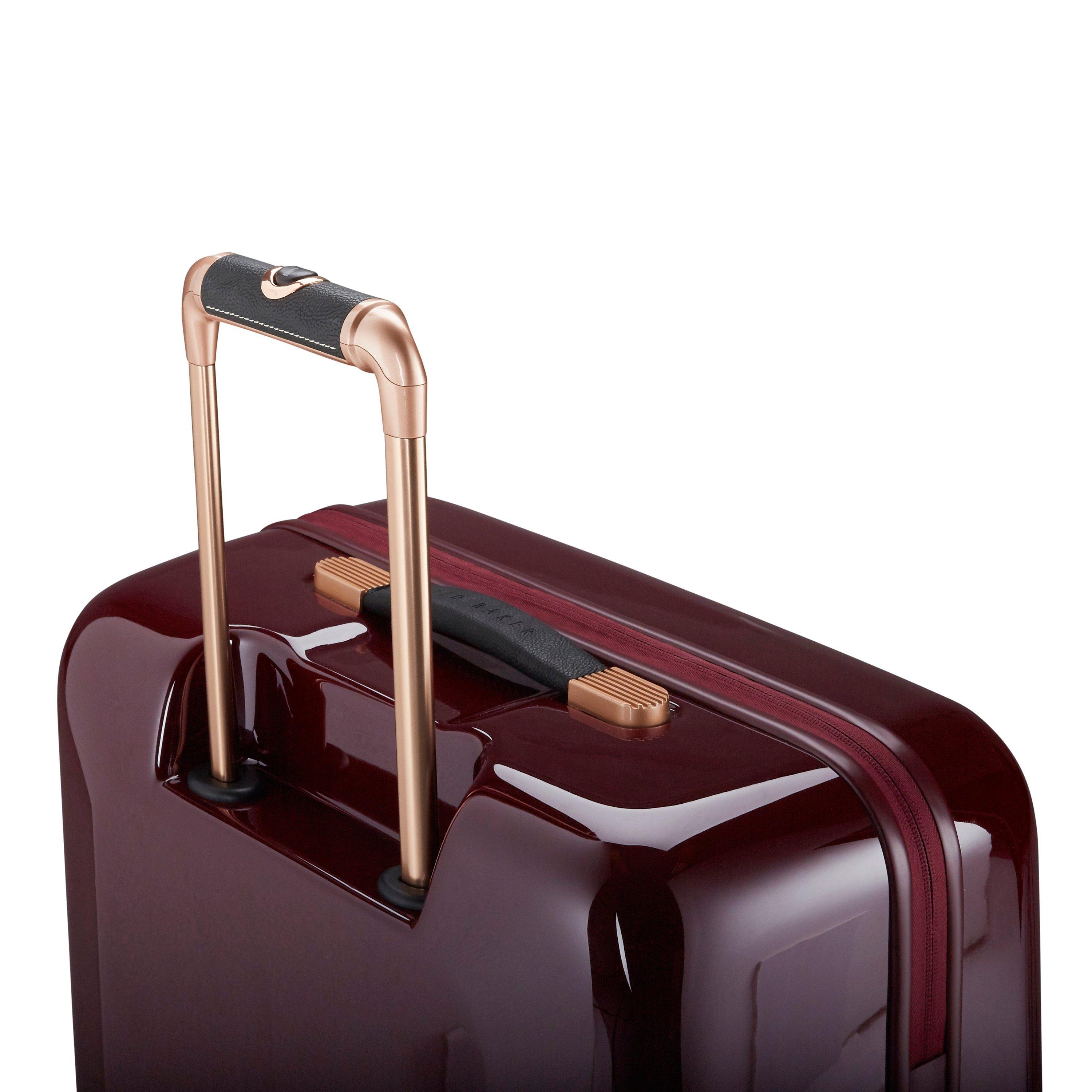 Ted Baker Take Flight Porcelain Rose 54cm 4 Wheel Cabin Suitcase Burgundy