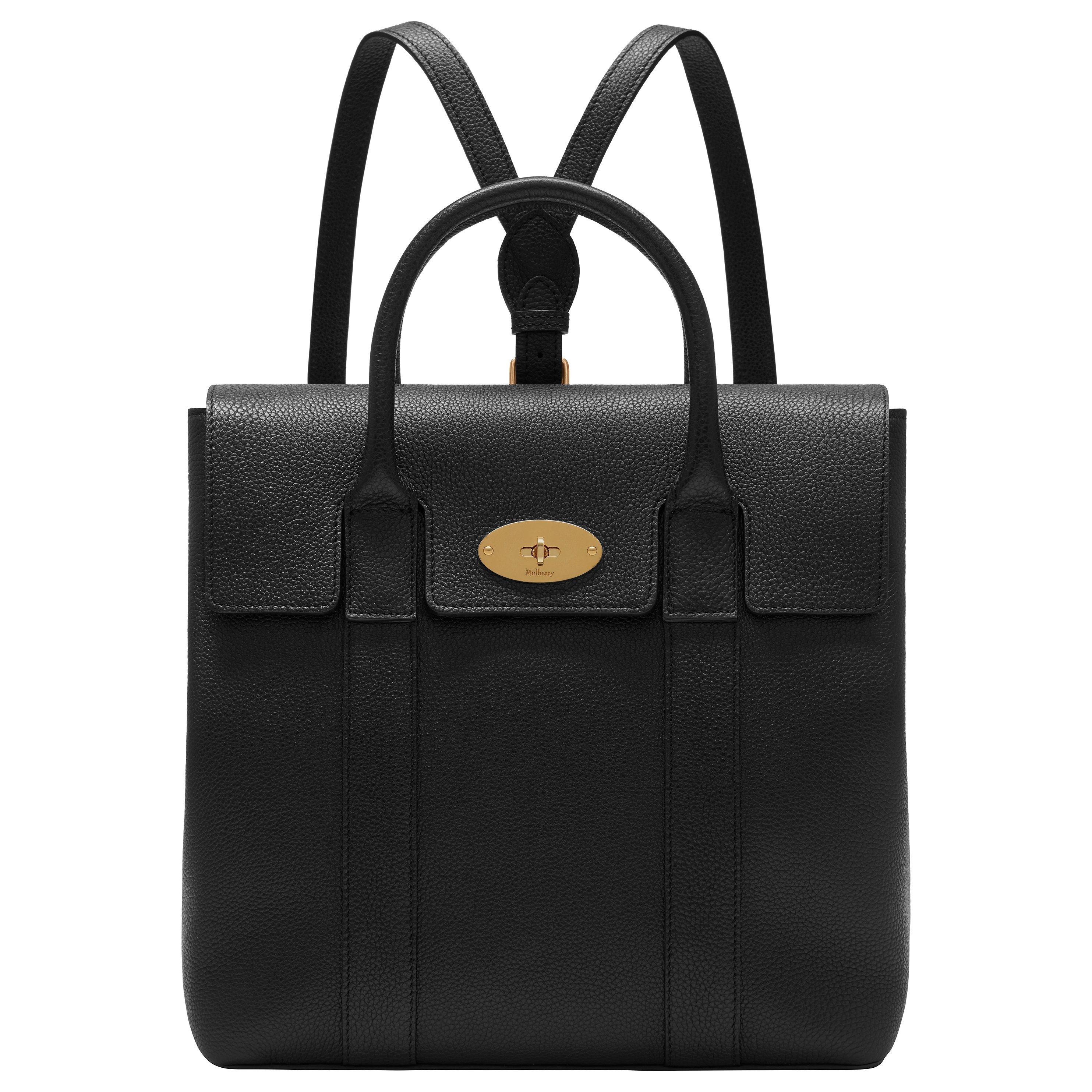 Mulberry Bayswater Small Classic Grain Leather Backpack Black