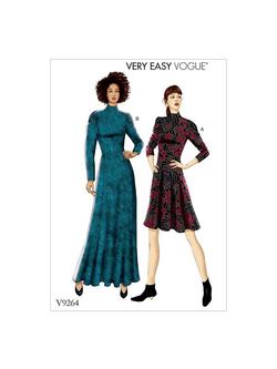 Vogue Fit-And-Flare Dresses Sewing Pattern, 9264, 