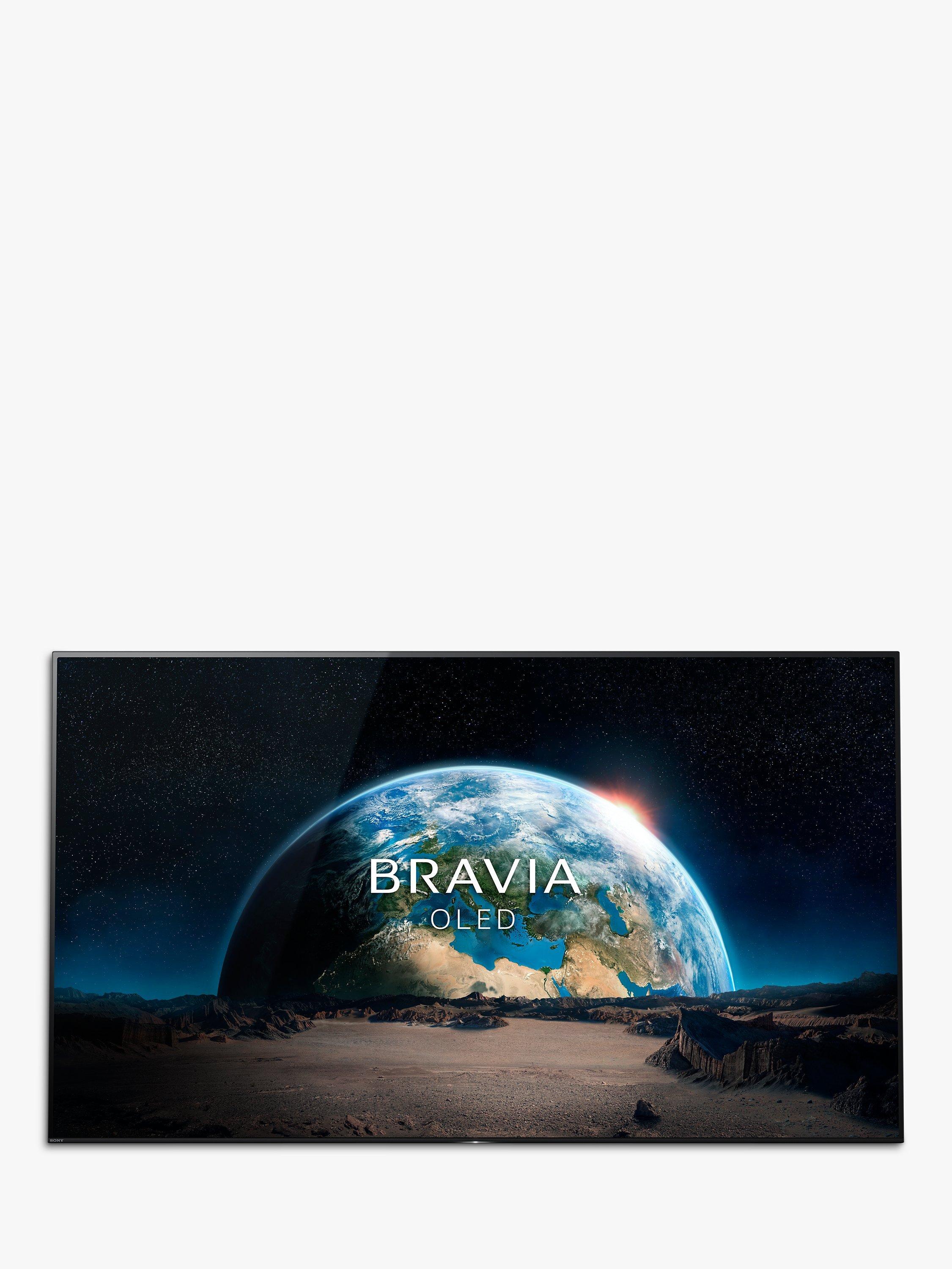 Sony Bravia KD77A1 OLED HDR 4K Ultra HD Smart Android TV, 77" with Freeview HD, Youview, Acoustic Surface & One Slate Design, Black