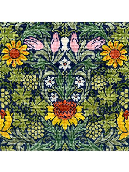 Bothy Threads William Morris Sunflower Cross Stitch Kit, 