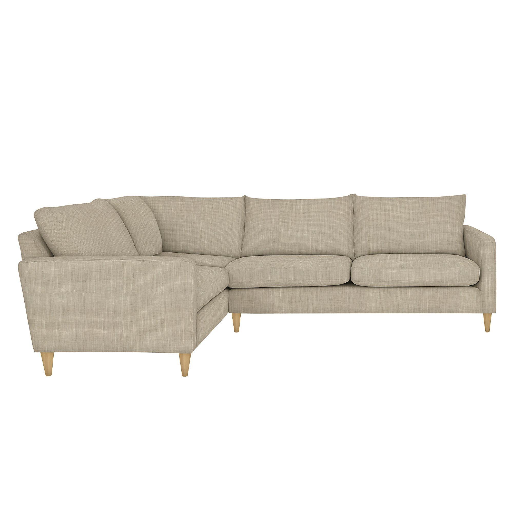 Bailey Range, John Lewis & Partners Bailey LHF Corner End Sofa, Light Leg, Glyn Linen