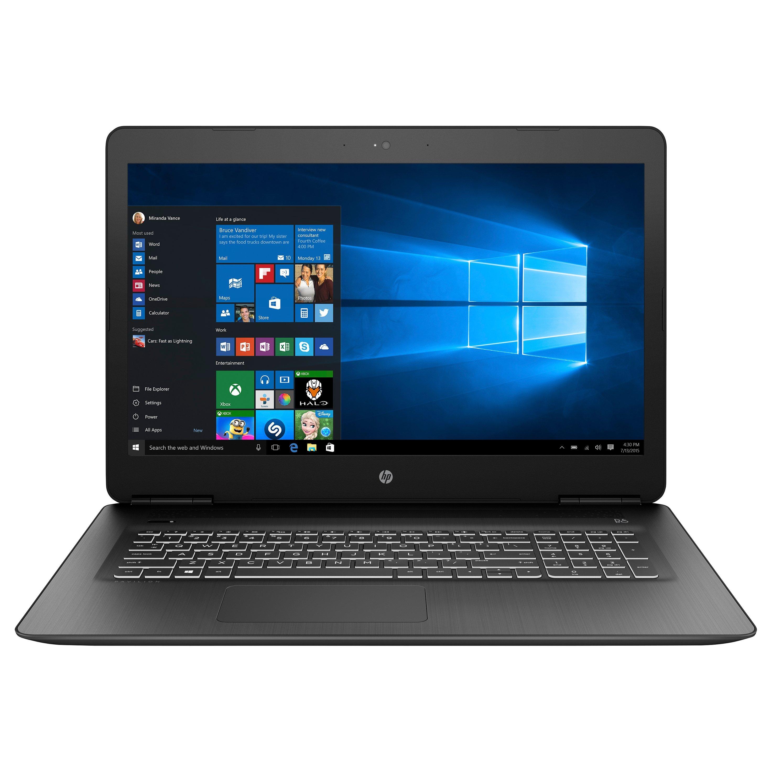 HP Pavilion 17-ab301na Gaming Laptop, Intel Core i7, 8GB RAM, 1TB, NVIDIA GeForce GTX 1050 2 GB dedicated, 17.3”, Full HD, Shadow Black