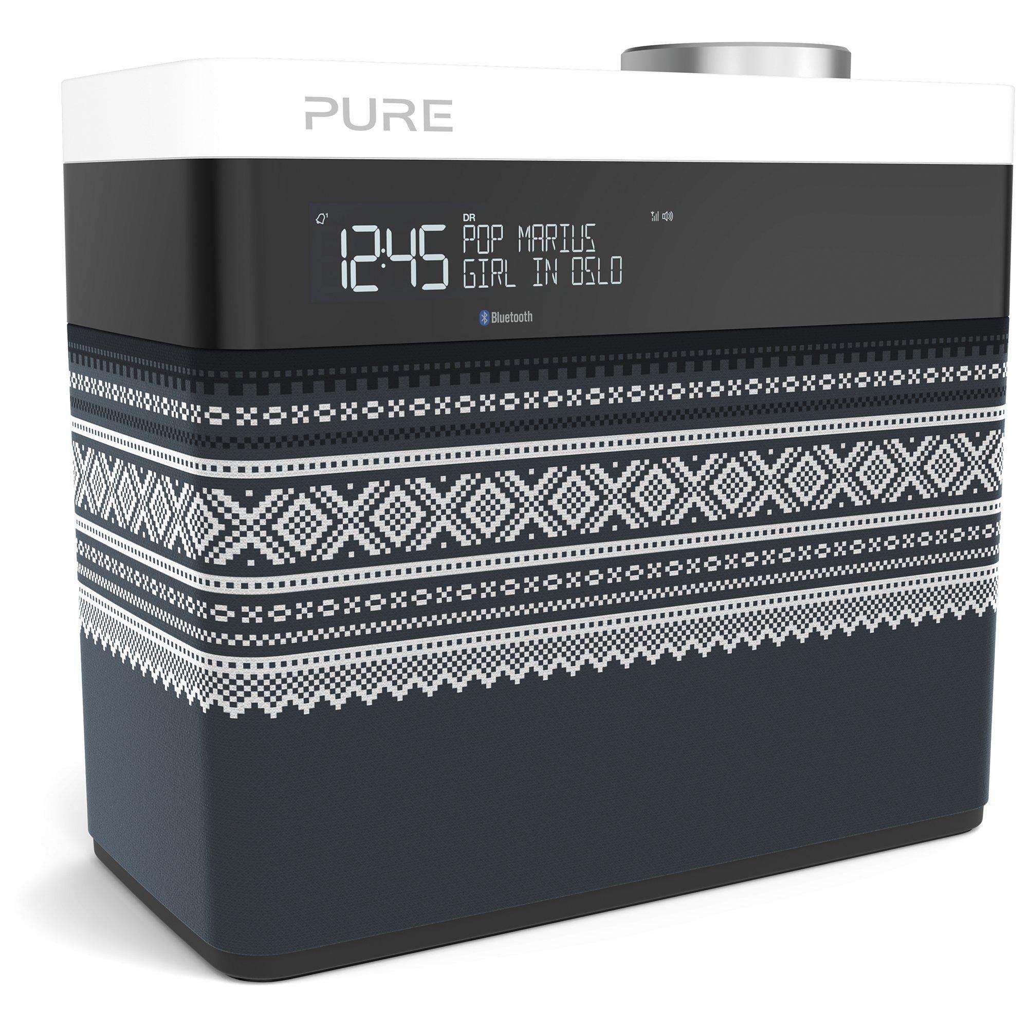 Pure Pop Maxi Portable Digital DAB/FM Radio with Bluetooth, Marius Edition, Grey