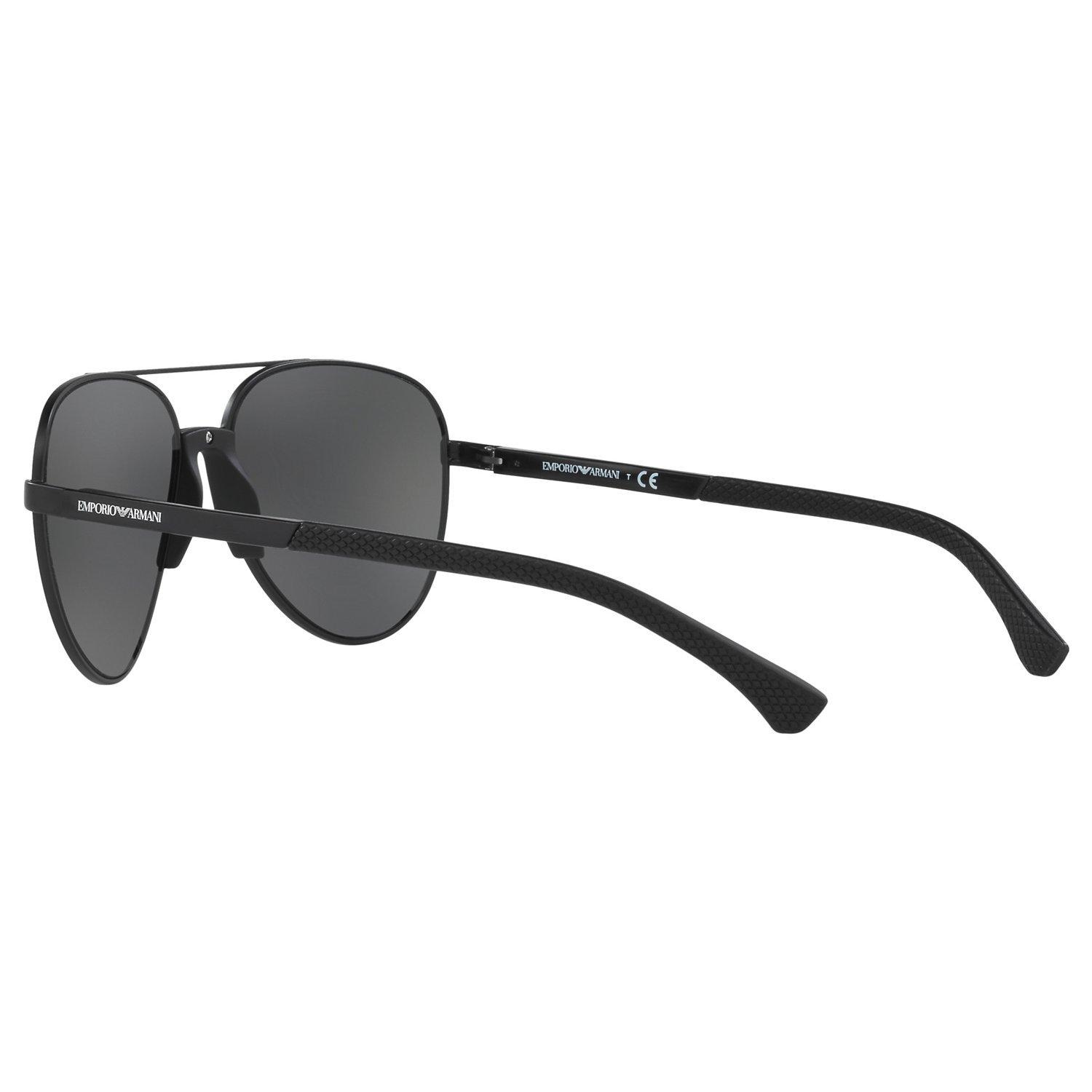 Emporio Armani EA2059 Men s Aviator Sunglasses Black Grey