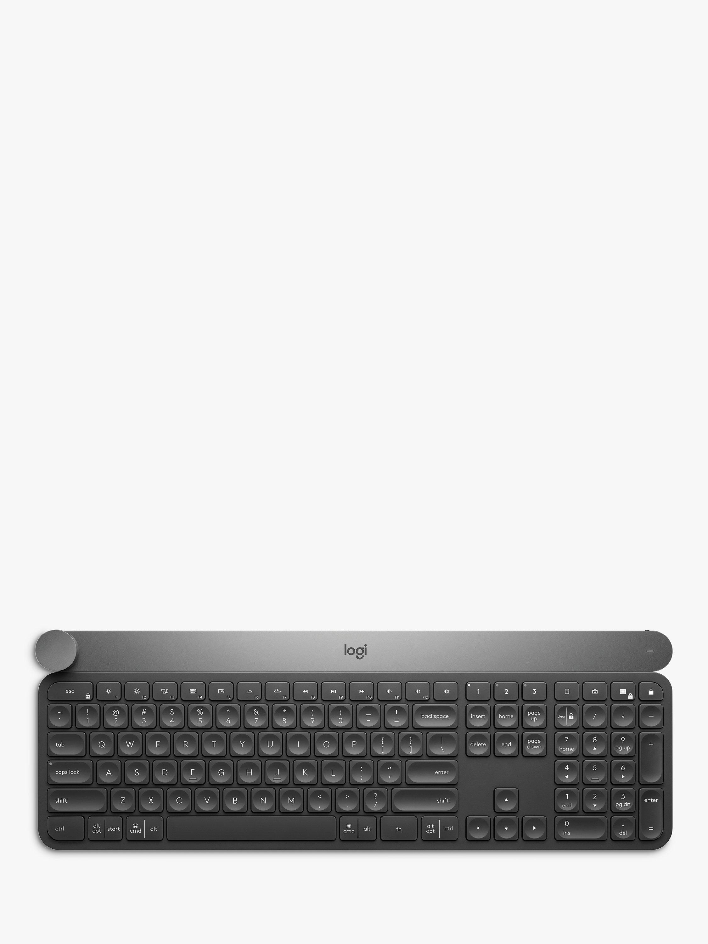 Logitech Craft Wireless Keyboard with Creative Input Dial, Black