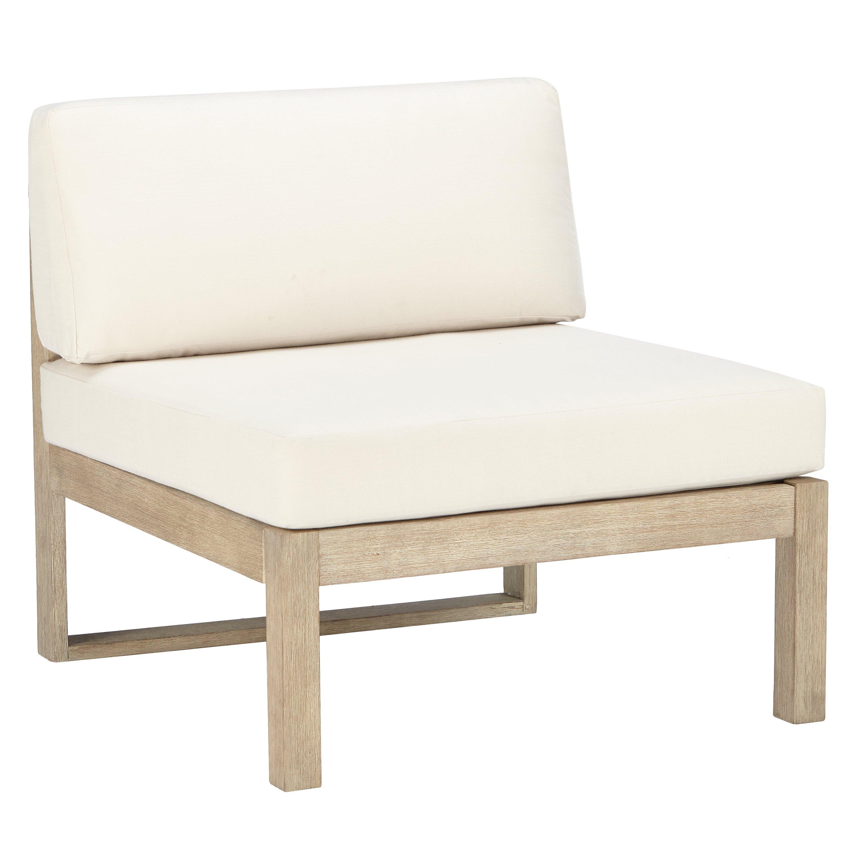 John Lewis St Ives Single Modular Garden Lounge Chair Section, FSC-certified (Eucalyptus Wood), Natural