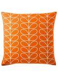 Orla Kiely Linear Stem Cushion, Persimmon