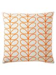 Orla Kiely Linear Stem Cushion, Persimmon