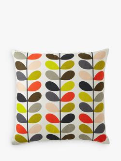 Orla Kiely Small Linear Stem Cushion, Multi, Multi