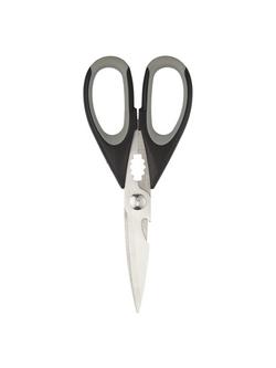 John Lewis Professional Stainless Steel Scissors, Black/Grey - view 2, Black/Grey