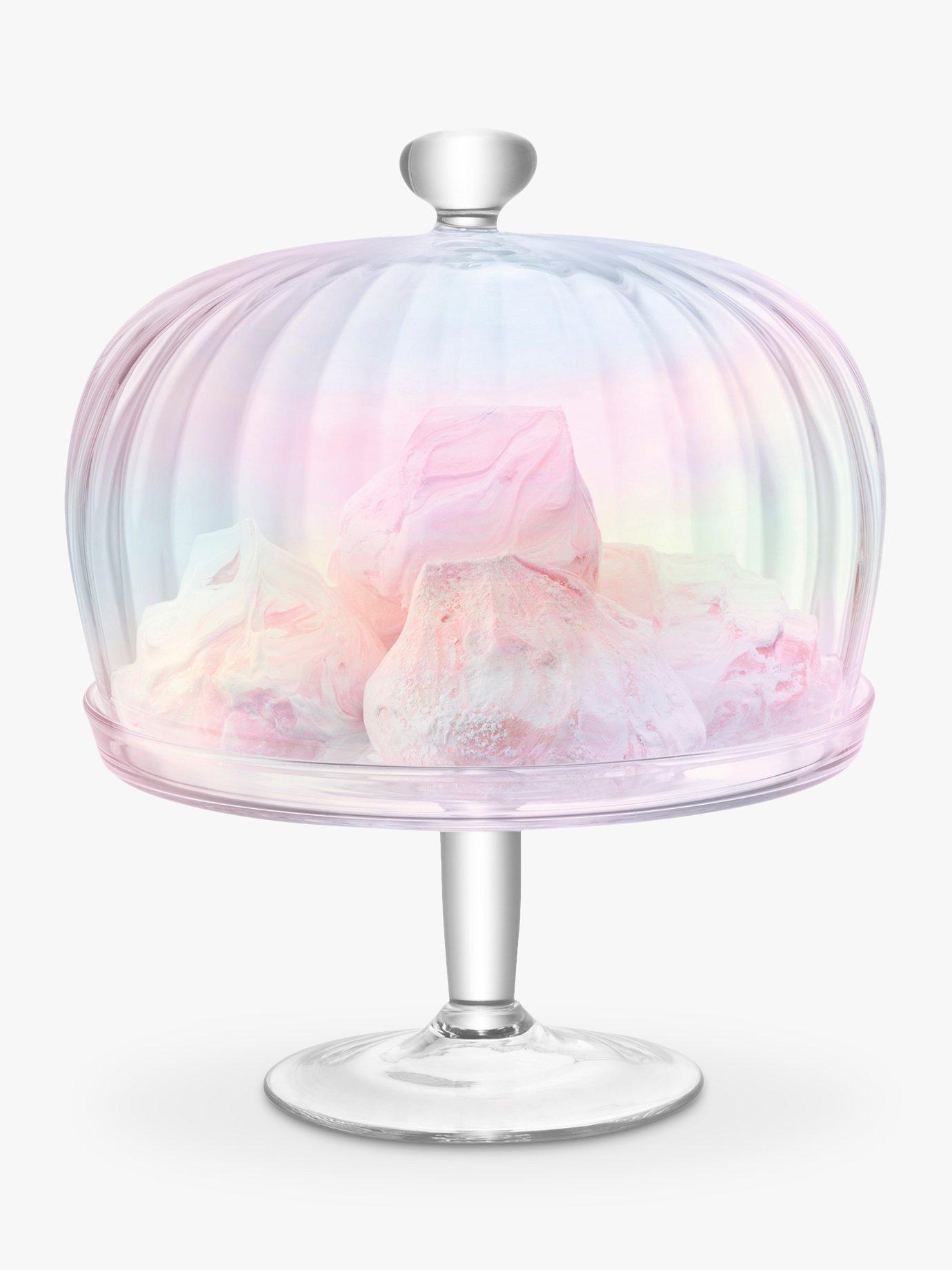 LSA International Pearl Glass Cake Stand and Dome