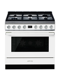 Smeg Portofino CPF9G Dual Fuel Range Cooker, A+ Energy Rating, White