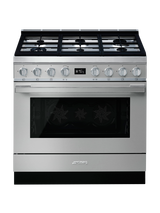 Smeg Portofino CPF9G Dual Fuel Range Cooker, A+ Energy Rating, Stainless Steel
