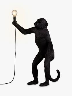 Seletti Standing Indoor/Outdoor Monkey Table Lamp, Black - view 2, Black