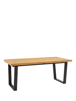 John Lewis Calia 6-10 Seater Extending Dining Table, Sold Oak, Oak