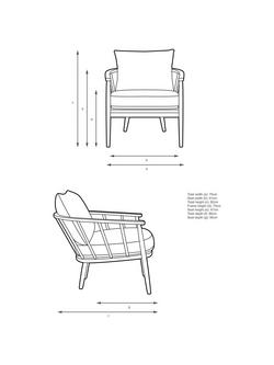 John Lewis Frome Armchair - view 2, 
