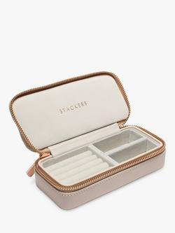 Stackers Medium Travel Jewellery Box - view 2, Blush Pink