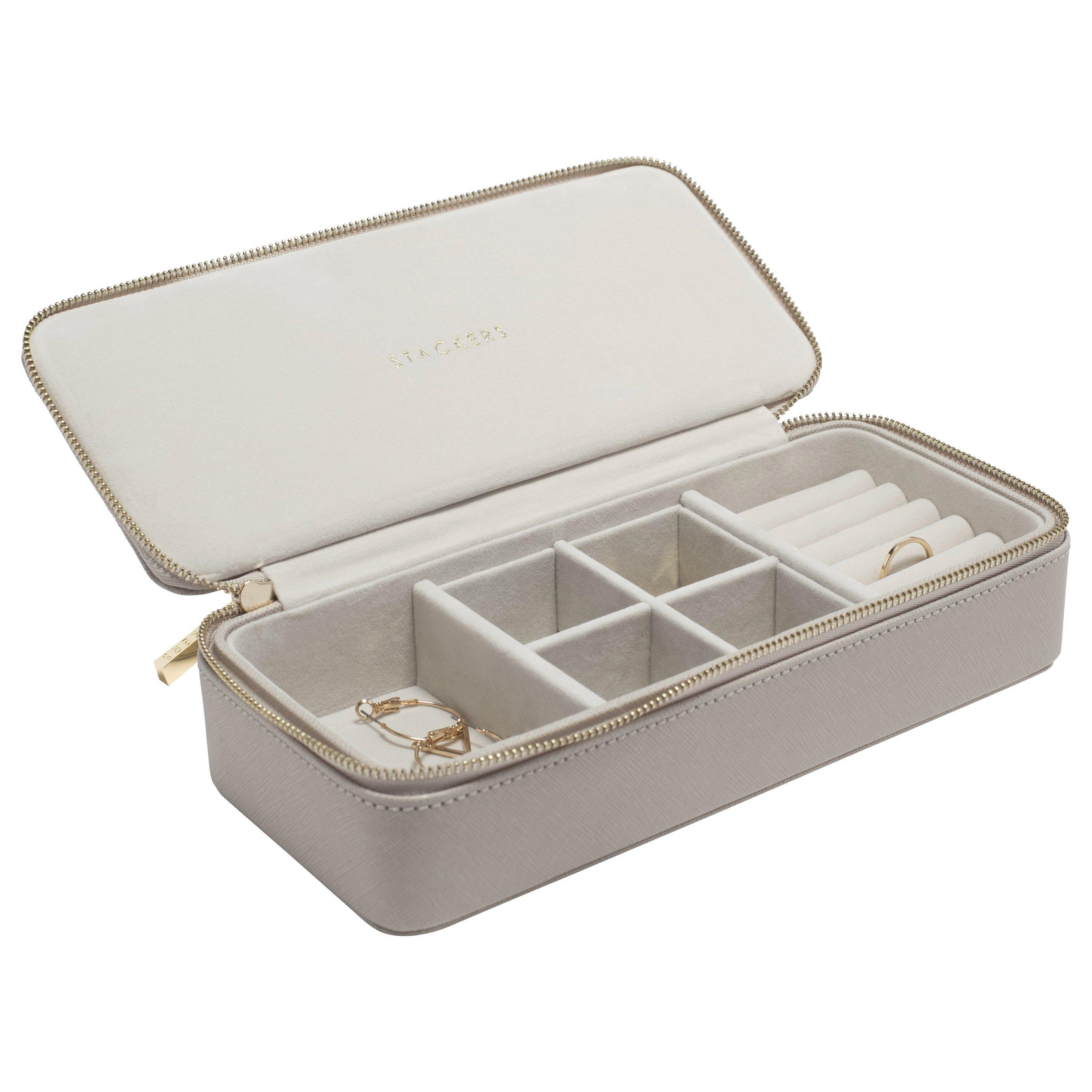 Stackers Large Travel Jewellery Box, Taupe